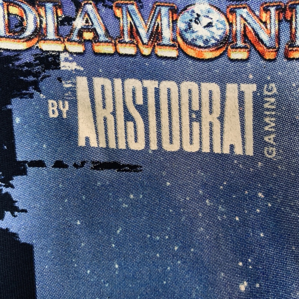 Timber Wolf Diamond Aristocrat Gaming Graphic Tee Shirt XL Blue Slots Casino - Picture 5 of 16